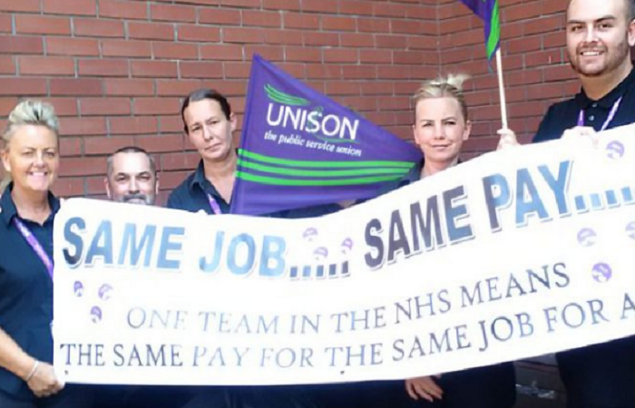 Blackpool NHS Compass staff strike